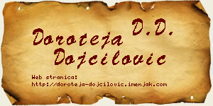 Doroteja Dojčilović vizit kartica